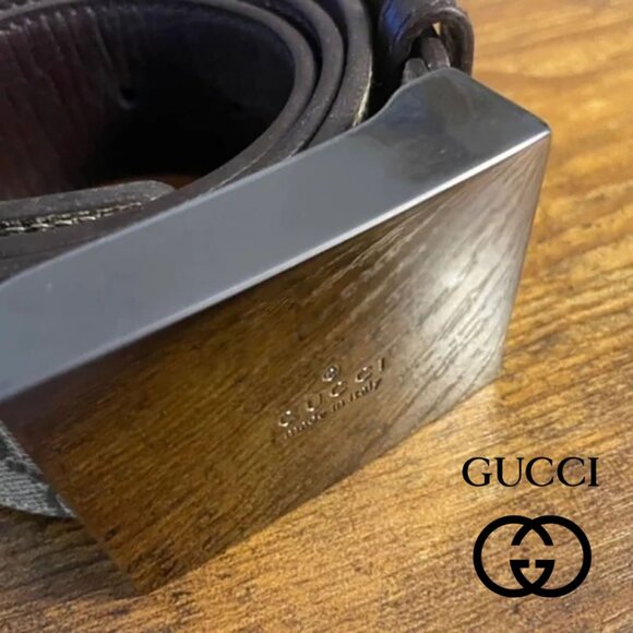 Gucci GG Pattern Leather Belt - 114990 - Picture 2 of 5